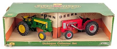 1/16 Ertl John Deere 330 and 430 Tractors Dubuque Collector Set. 1/16 Ertl John Deere 330 and 