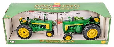 1/16 Ertl John Deere 720 and 820 Tractor Set. 1/16 Ertl John Deere 720 and 820 tractor set. 50th 