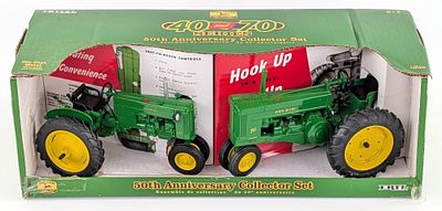 1/16 Ertl John Deere 40 and 70 Tractor 50th Anniversary Set. 1/16 Ertl John Deere 40 and 70 