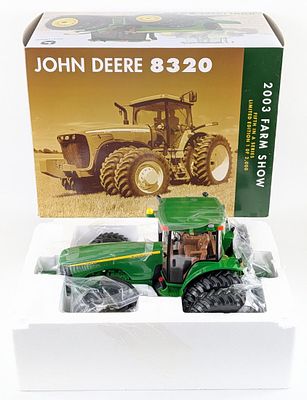 1/16 Ertl John Deere 8320 Tractor w/ Duals 2003 Farm Show. 1/16 Ertl John Deere 8320 tractor 