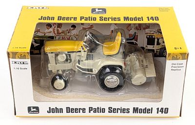 1/16 Ertl John Deere Patio Series Model 140 LGT April Yellow. 1/16 Ertl John Deere Patio Series 