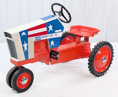 Custom Case Spirit of '76 Narrow Front Pedal Tractor. Custom Case Spirit of '76 narrow front 
