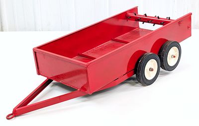 Custom Pedal Tractor Size Red Manure Spreader. Custom pedal tractor scale International 