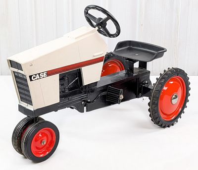 Restored Ertl Case White and Black '94 Series Pedal Tractor. Restored Ertl Case "white and 