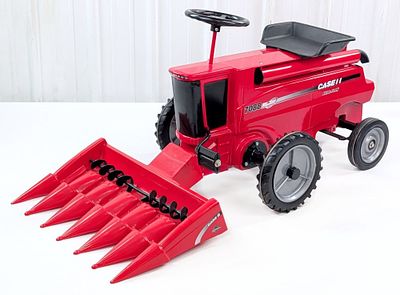 Scale Models Case IH 7088 Axial-Flow Combine w/ Corn Head Pedal Tractor. Scale Models Case IH 