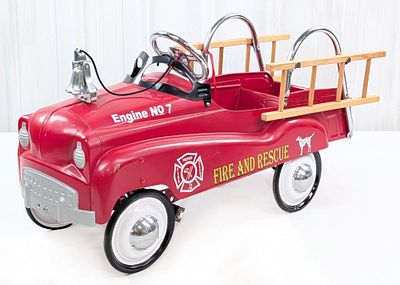 Contemporary InStep Fire and Rescue Pedal Car. Contemporary InStep fire and rescue ladder truck 