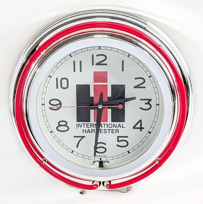 Contemporary International Harvester Neon Clock. Contemporary International Harvester neon 