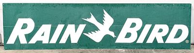 10ft Rain Bird Irrigation SST Advertising Sign. Large single sided metal Rain Bird Irrigation 