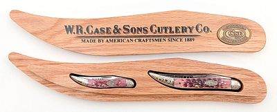 Ltd 2008 Case XX Collector's Club Family Traditions Cabernet Bone Toothpick Mint Set. Knives are 