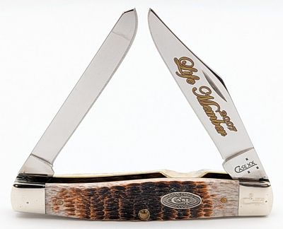 2007 Case XX Collector's Club Life Member Honey Brown Bone Moose 6275. Knife is numbered L2506 