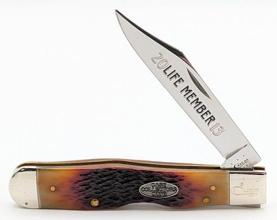 2013 Case XX Collector's Club Life Member XXpresso Cheetah 6111 1/2. Knife is numbered L2506 