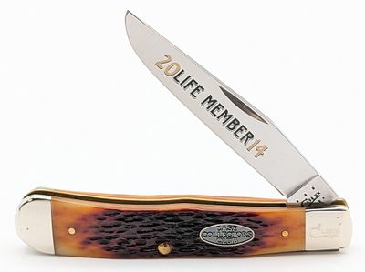 2014 Case XX Collector's Club Life Member XXpresso Bone Trapper 6154. Knife is numbered L2506 
