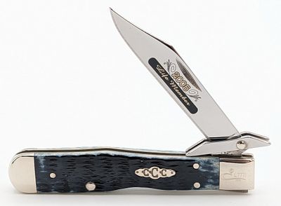 Ltd 2005 Case XX Collector's Club Blue Bone Cheetah Cub 611 1/2. Knife is numbered L7771, and is 