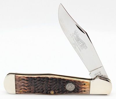 1990 Case XX NKCA Museum Series Dark Brown Bone Copperhead Coke Bottle DBC61050. Knife is 1 of 