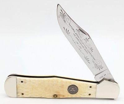 1989 Case XX NKCA 15th Anni White Bone Copperhead Coke Bottle WC61050. Knife is 1 of 1500, and 