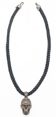 2015 William Henry P18 Blackbeard Skull Pendant Necklace w/ Box. The 'Blackbeard' pendant from 