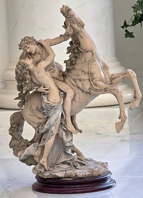 Giuseppe Armani "The Embrace" Terracotta-Finished Porcelain Sculpture. Limited Edition Run Of 