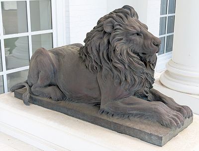RARE Life Size Resting Bronze Lion Sculpture by Laran Ghiglieri Son of Lorenzo Ghiglieri. RARE 