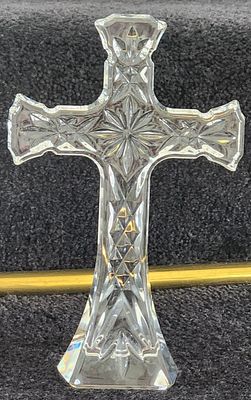Waterford Fine Crystal Cross. Cross Is 5" x 2" x 7".