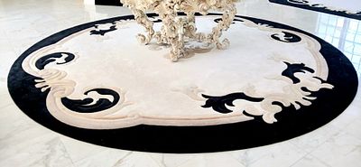 Masland Carpets Custom Spun Nylon Rug Approximately $8415 When New. Very high end Masland which 