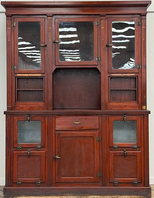 The Brunswick Balke-Collender Co Mahogany Cigar Bar Back.? This beautiful unique piece was made 