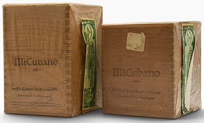 (2)?Box of 25 MiCubano No. 450 Cigars, Sealed And Box of 25 MiCubano No. 650 Cigars, Sealed. (2) 