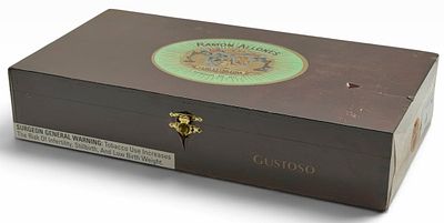 Box of 25 Ramon Allones Gustoso Flor Extrafina Cigars. This box of cigars appear unopened in 
