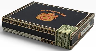 Box of 25 Punch Double Corona English Market Selection Cigars, Sealed. Punch Double Corona 