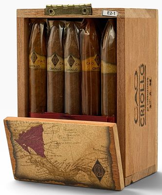 Box of 20 CAO Criollo Conquistador Cigars. This box has been opened but each of the cigars is 