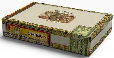 Box of 25 Punch Chateau M Maduro Cigars. These Honduran-made cigars feature an Ecuadorian 
