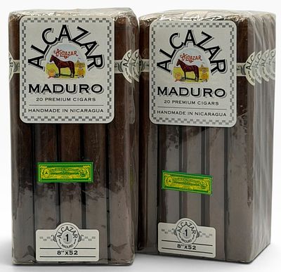 (2) Pack of 20 Alcazar Maduro No. 1 Cigars, Sealed?. (2) Pack of 20 Alcazar Maduro No. 1 Cigars 
