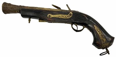 Decorative Middle Eastern / Balkan Style Flintlock Blounderbuss Souvenir Pistol. Decorative 