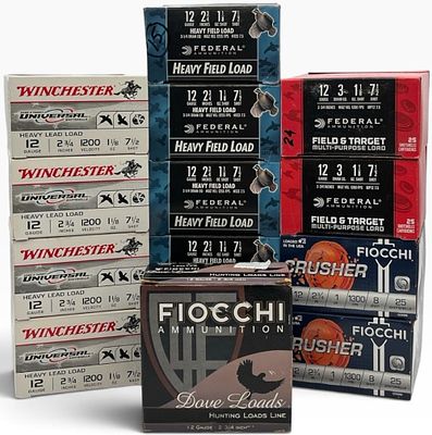 339 Rounds of Various Brands and Loads of 12 Gauge Field and Target Ammunition. Approximately 