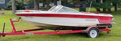 1990 18ft Rinker 186 Captiva Runabout Boat & 1990 Single Axle Trailer. 1990 18ft Rinker 186 