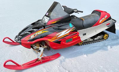 2004 Arctic Cat Z 570 Snowmobile. This 2004 Arctic Cat Z 570 is a trail-category snowmobile 