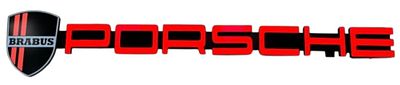 10ft Custom Porsche Dealership Letter Lighted Sign. This very unique nice lighted sign is in 
