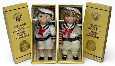 2 Dolly Dingle Series Limited Edition Porcelain Collector Dolls.? The two dolly dingle series 