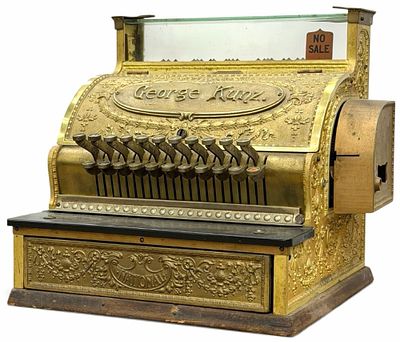 Vintage National Cash Register Co. Model 140. This highly collectible late 19th century to 