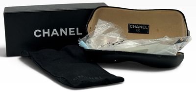 Vintage Chanel 2051B Rimless eyeglasses Frame Kit in Box. This lot features a vintage Chanel 