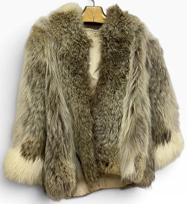 Vintage Diane Von Furstenberg Natural Coyote/Fox Fur Jacket. This vintage jacket is crafted 