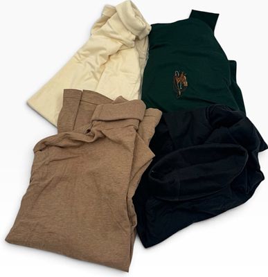 (4) Vintage Ralph Lauren Long Sleeve Equestrian Turtleneck Sweaters, Sizes S-L. This lot 