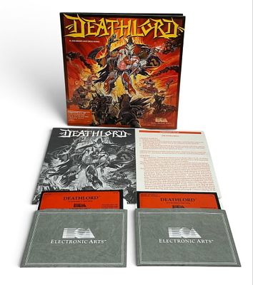 Commodore 64 Death Lord Disc Game. Death Lord Box, Manuals, and Games