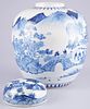 Blau-weiss Deckelvase, China Qing Kangxi Periode, Porzellan, China Qing Periode Kangxi Zeit Image - 4