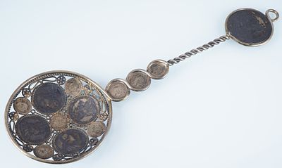 800 Silver Large Coin Spoon. 800 silver large coin spoon, 800 silver, stamped 800 + S+S + 