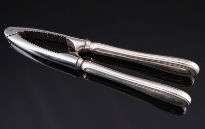 Schiavon Argento Italy 800 Silver Nutcracker,. silver 800/000, stamped 800 + Italian hallmarks + 