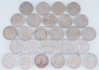 28 x 10 EUR Commemorative Coins,. 28 x 10 EUR commemorative coins, collection of 28 x 10 EUR 