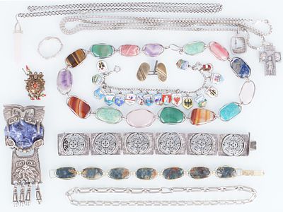 800 - 925 Silver Extensive Silver Jewellery,. 800 - 925 Silver extensive silver jewellery 