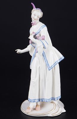 Nymphenburg Commedia dell'Arte Lucinda - Franz Anton BUSTELLI, porcelain, shield press mark 