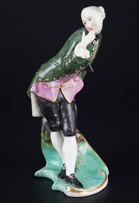 Nymphenburg Commedia dell'Arte Octavio - Franz Anton BUSTELLI, porcelain, shield press mark 