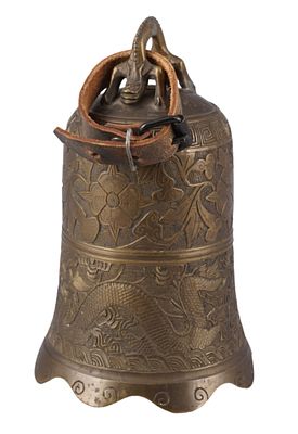 Bronze bell, Chinese Republican period,. Bronze, Chinese Republic period, a decorative bronze 